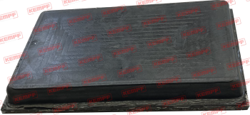 21761 Gummiauflage Stahl 200x120x5+15mm